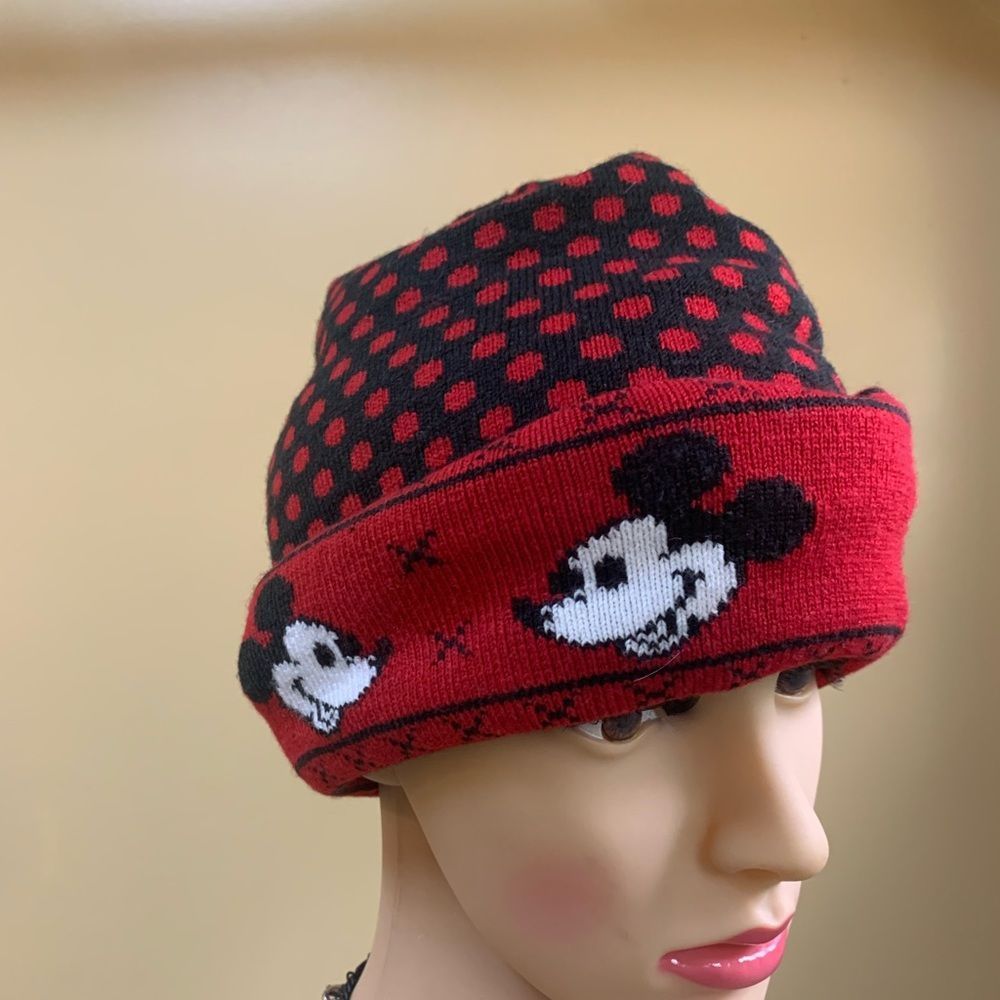 Disney Mickey & Company Black with Red Polka Dots Bini Cap for Forever21.